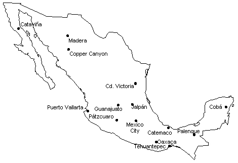 Map of Mexico