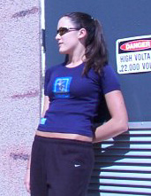 girls tee blue
