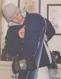 matt with snowboard