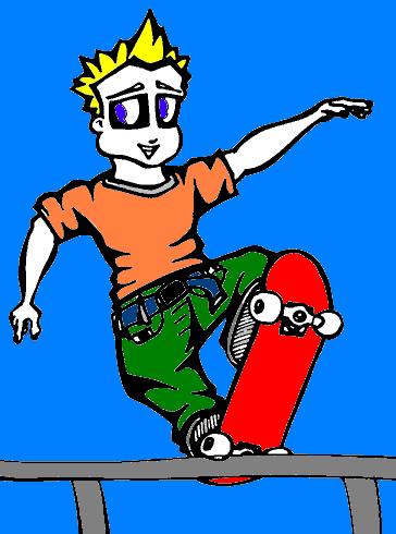 coloured skater