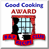 Good Cooking Award, B&P Recipe Club