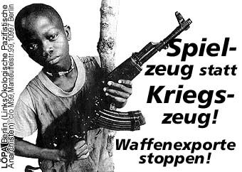 Spielzeug statt Kriegszeug!