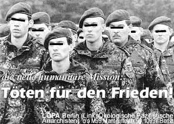 die neue humanit&auml;re Mission: T&ouml;ten f&uuml;r den Frieden!