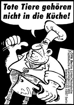 Tote Tiere geh&ouml;ren nicht in die K&uuml;che!