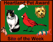 heartland Pet Award Site of the Week