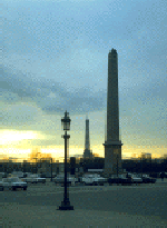 L'Ob�lisque de Luxor, a la Place de
 la CONCORDE