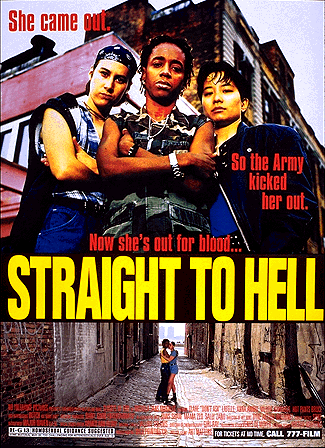 Valerie in Dyke Action Machine's 'Straight to Hell' poster