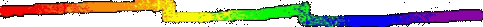 A rainbow squiggly