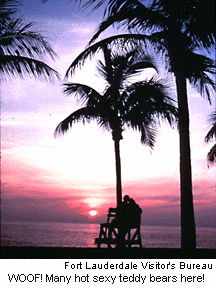 Fort Lauderdale Beach at sunrise.  Select for a directory.