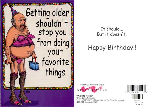 Favorite Things Greeting Card by Teresa Burns parkhurst