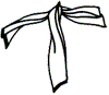 Regular Oblong Scarf Loosely on the Shoulder