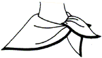 Scarf Square Loose Tie