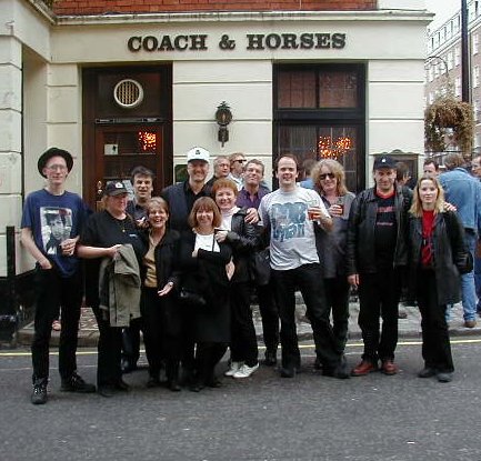 Group photo at the Coach & Horses, London May 2002