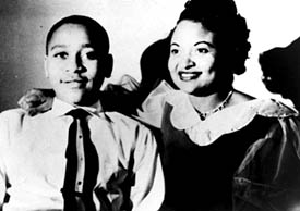 Mamie Till Mobley with her son Emmett