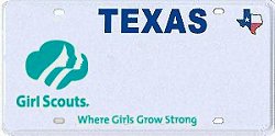 Want a personalized Girl Scout License plate from the State of Texas?
