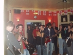 The whole band, early on in the set.