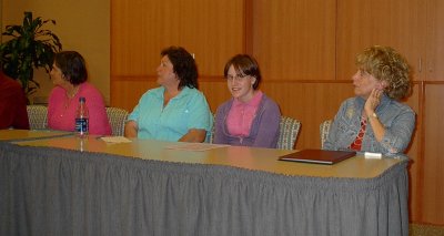 Trysta at the speaker's table