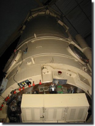 Along the telescope