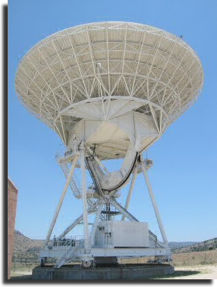 Radio Telescope Straight Up