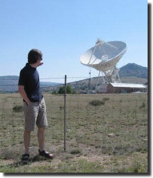 Scott pointing to array