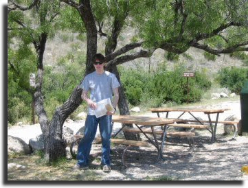 Parking lot of Slaughter Canyon
