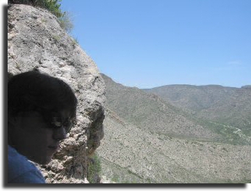 Scott and his perch.