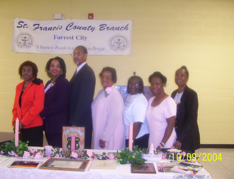 The Ladies of Alpha Kappa Alpha Sorority support the Arkansas State Conference Convention in Forrest City