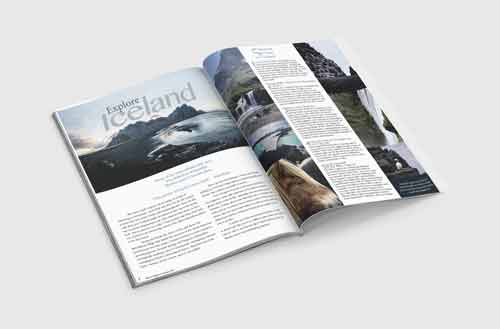 Magazine layout design