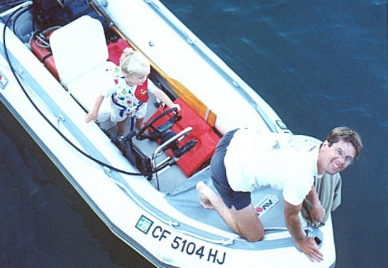 98marcbenjboat.jpg (45771 bytes)