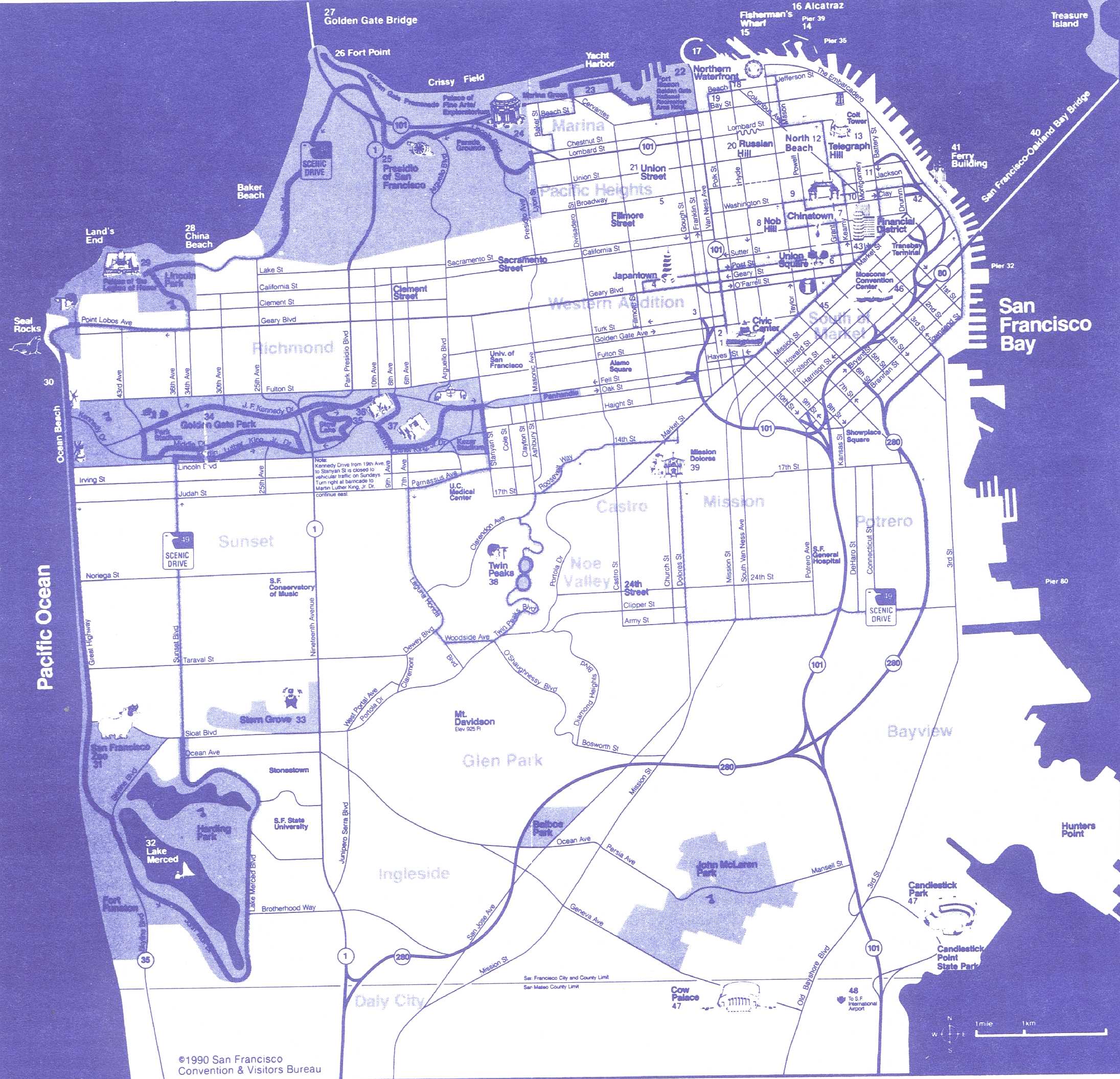 49 Scenic Drive San Francisco Map Map