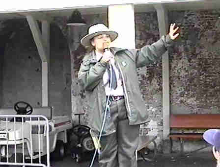 Park Ranger at Alcatraz