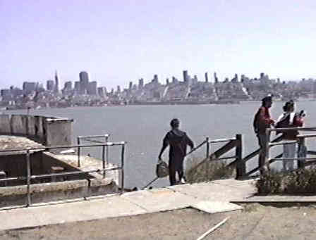 Getting ready to leave Alcatraz
