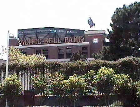 East side of ballpark