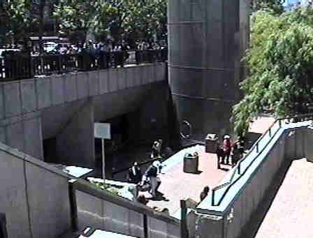 BART entrance at Powell