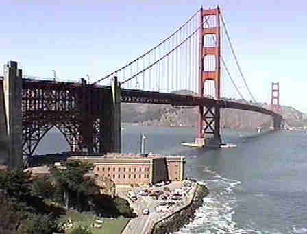 Below Golden Gate 
Bridge