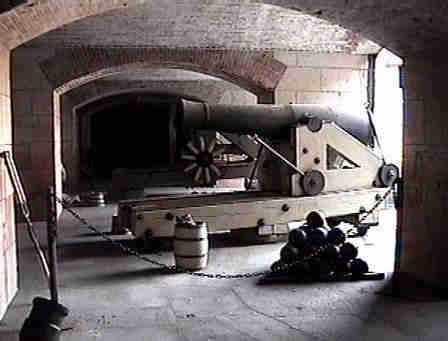Side of large 
cannon