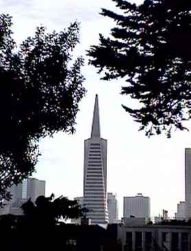 Transamerican Pyramid Building.