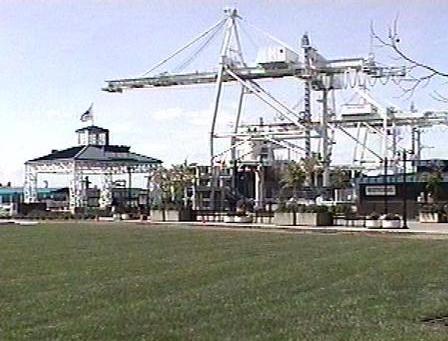 Ferry dock.