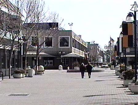 Brick lined street 