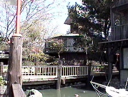 Boat in canal at Jack London Village