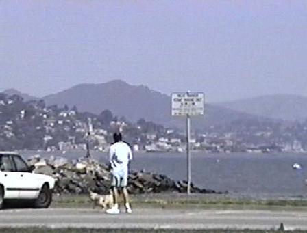 My Buzz electric scooter at Marina Green