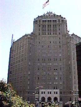 The Mark Hopkins Hotel.