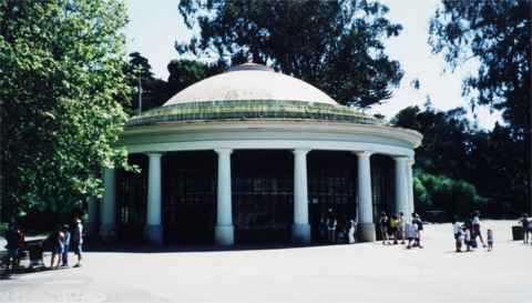 Outside the merry-go-round