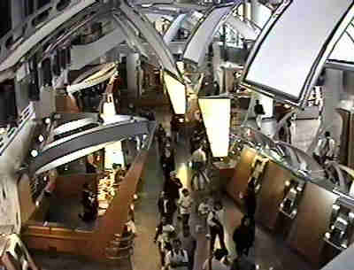 The lobby at Sony 
Metreon.