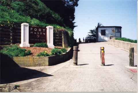 Sign at entrance to Fort Mason.