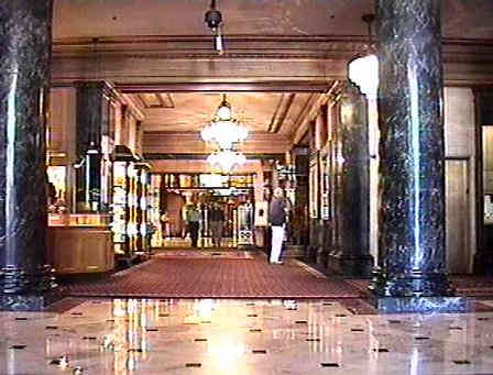 Shops in lobby