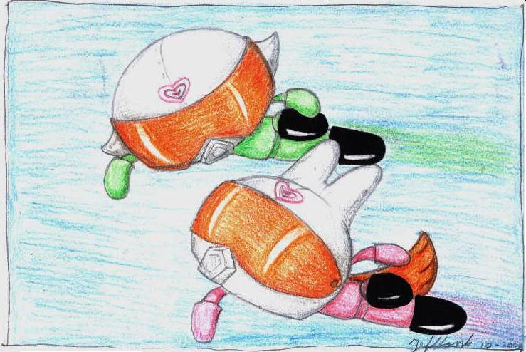 'Blossom and Buttercup Suit Up' by Puffheadz