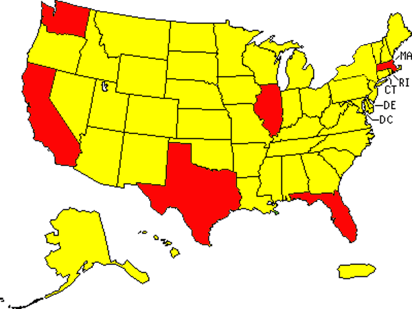 USA map
