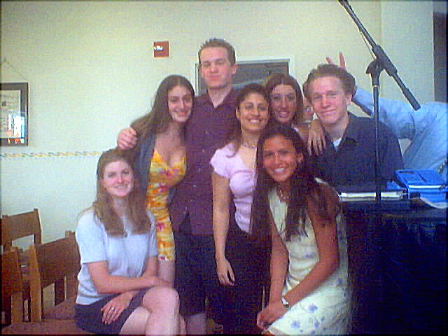 Easter at Church, with Ashlee, Michelle & Keith, Stef, Michelle, Raquel, Stu (Clockwise from left)