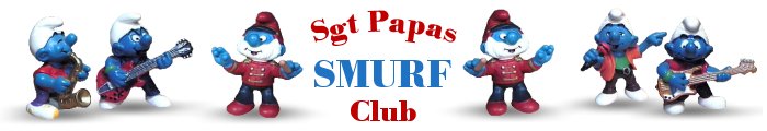 Smurfs At Sgt Papas Smurf Club